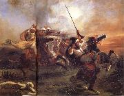 Eugene Delacroix The Collection of Arab Taxes France oil painting artist